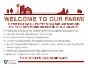 Farm Visitor Policies Sign Printable