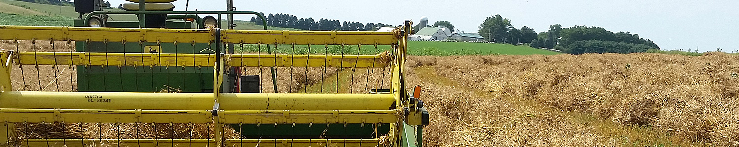 Tractor in a field