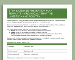 Photo of Step 3 disease prevention plan template